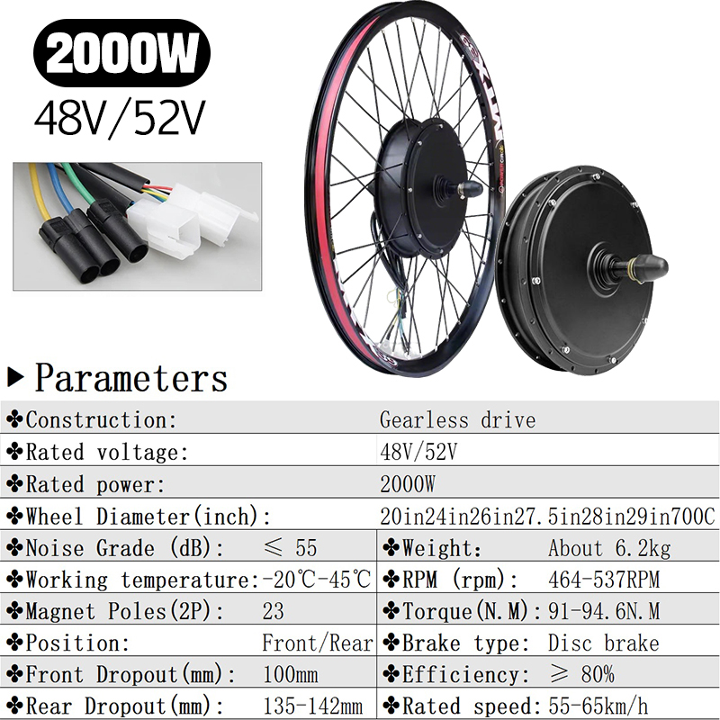 72V 5000W E-Bike Umbausatz Bür – Ebike Conversion Kit 72V 3000W Bewertung und Preis